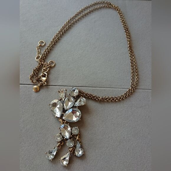 J. Crew Rhinestone Pendant Necklace - Picture 4 of 6